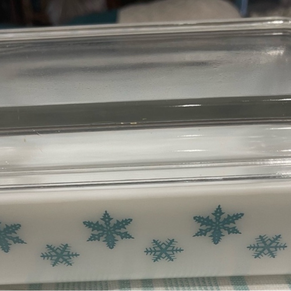 Vintage Snowflake Glass Dish
